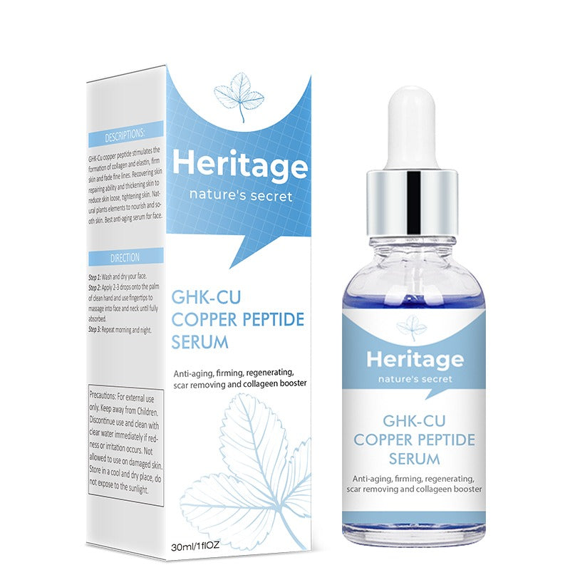HERITAGE Anti aging serum voor gezicht & ogen met blue copper peptide - Bevat Oxygen