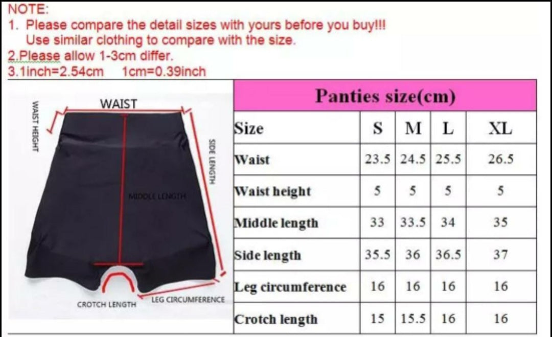 Invisible Butt Padded shapewear