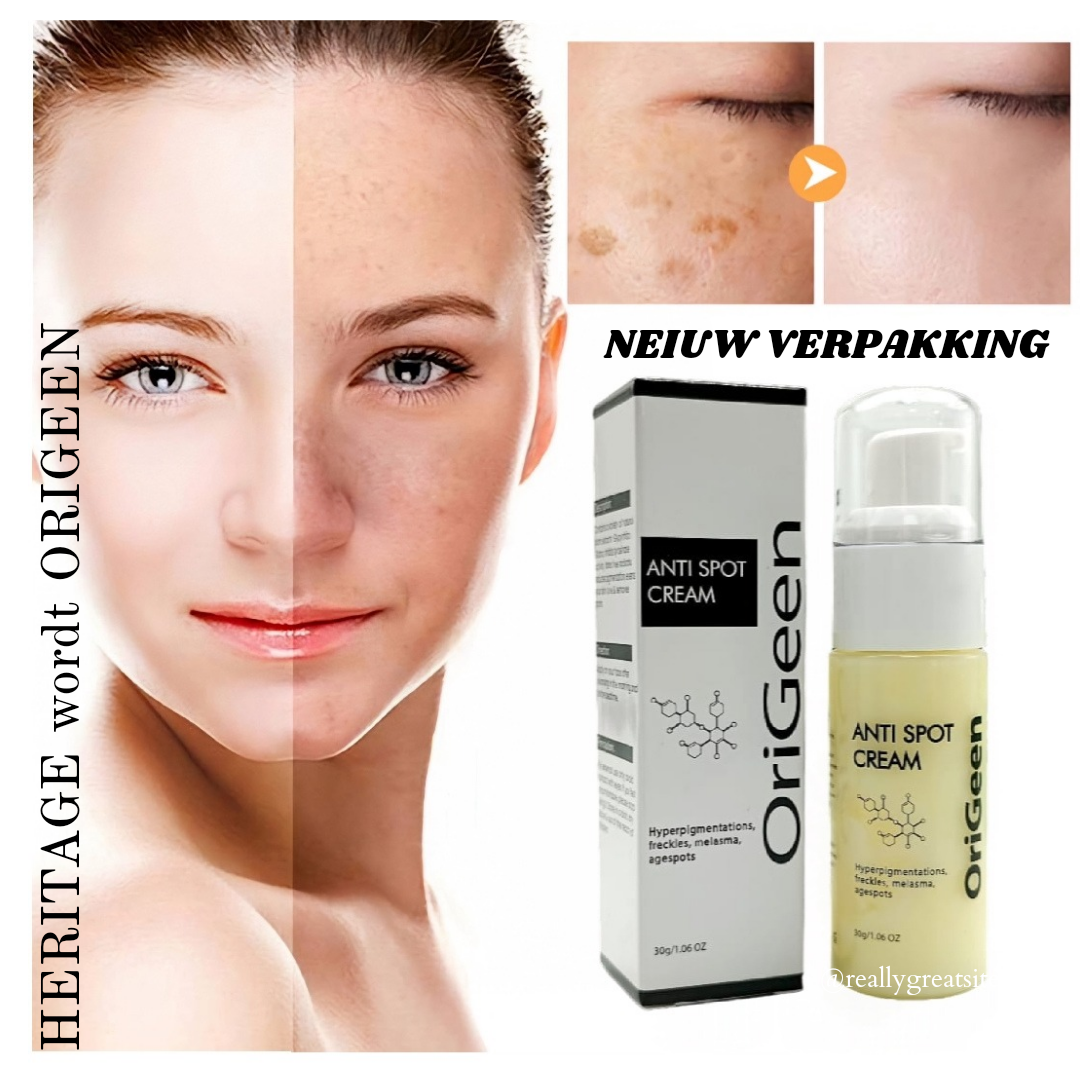 Origeen Organic - Natuurlijke anti-pigment crème tegen donkere vlekken, melasma en hyperpigmentatie voor een egale huid