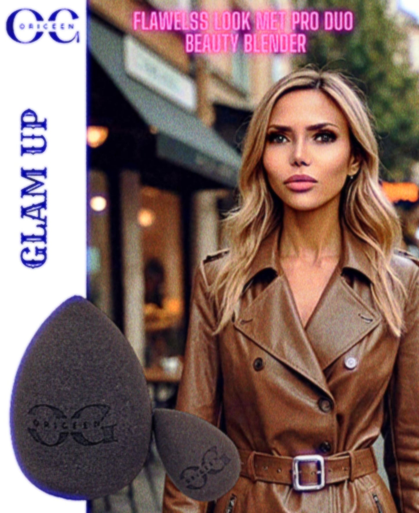 Origeen Set van 2 Professionele Beauty Blenders – Foundation & Concealer | Latexvrij, Vegan & Perfect voor Contouren | Zijdezachte Make-up Spons voor een Vlekkeloze Finish