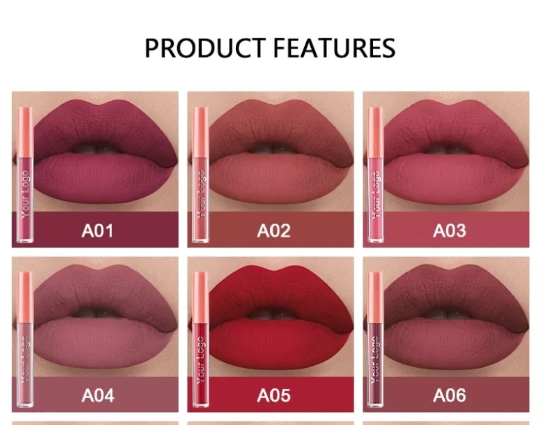 Long lasting Matte liquid lipstick ( Vegan, Waterproof & High pigmented )