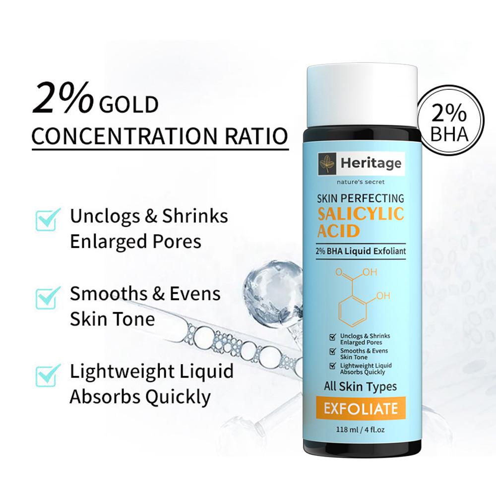2% BHA Liquid Daily Exfoliant Skin perfecting voor Grove porien huidstructuur - tegen roodheid en ontskingen