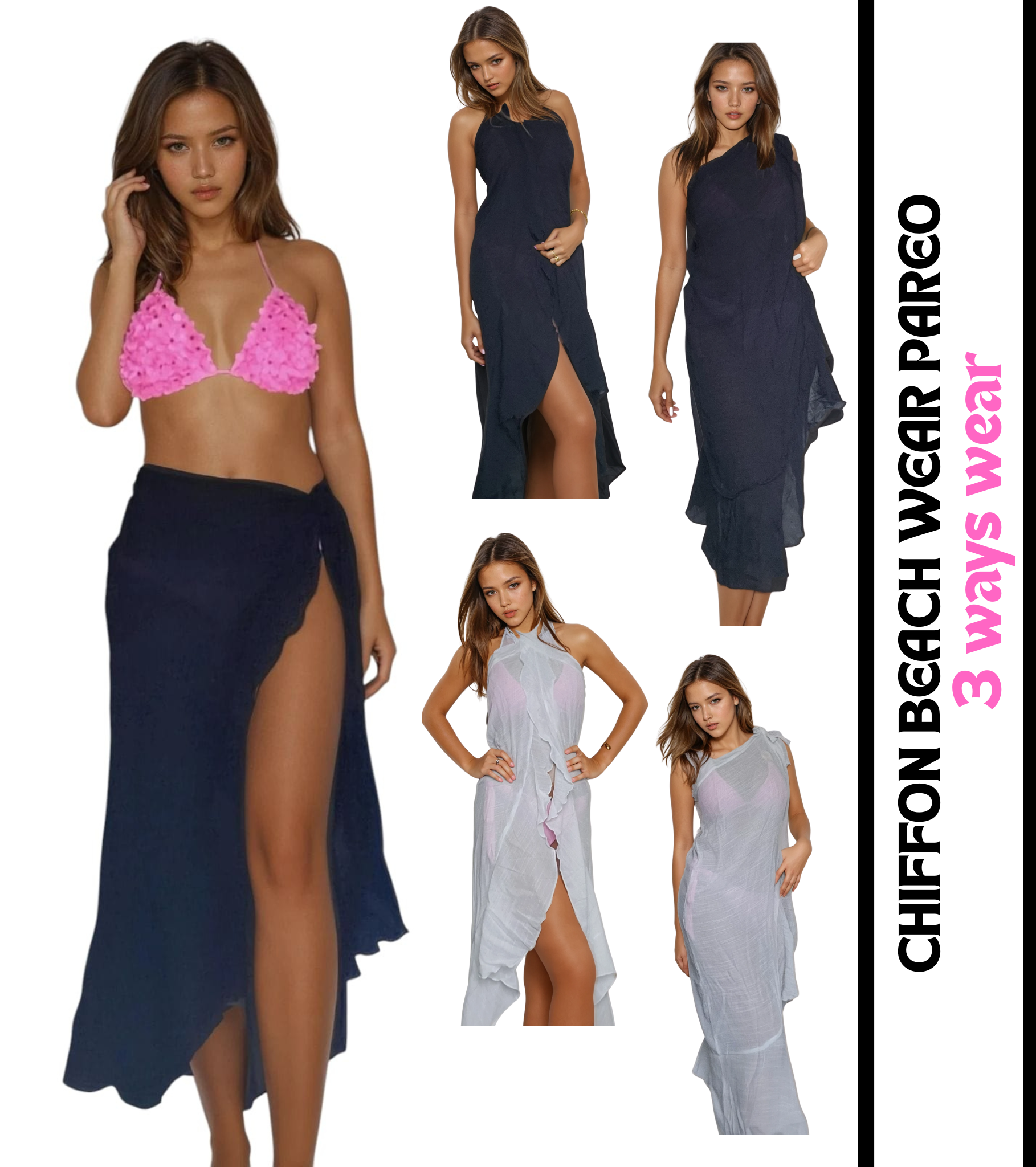 3 ways wear Oriwave  strand sarong