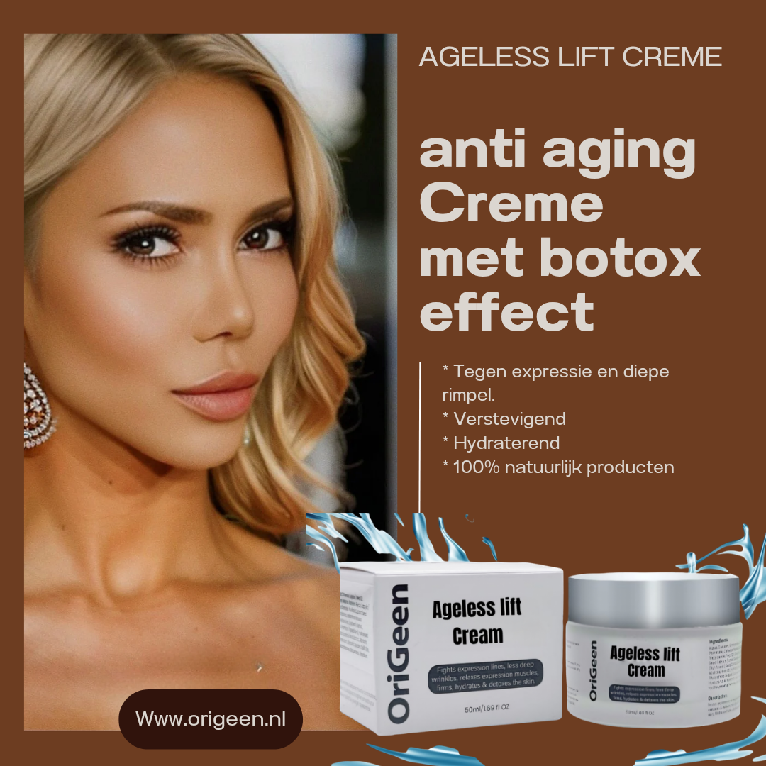 Ageless lift - Anti Aging creme Met Botox effect -Organic - Verstevigend