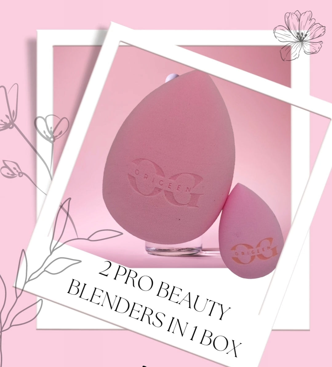 Origeen Set van 2 Professionele Beauty Blenders – Foundation & Concealer | Latexvrij, Vegan & Perfect voor Contouren | Zijdezachte Make-up Spons voor een Vlekkeloze Finish